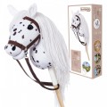 Tootiny Koń na kiju Hobby Horse HOPPIHORSE A3 Leopard - biały, maść tarantowata