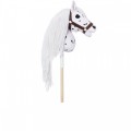 Tootiny Koń na kiju Hobby Horse HOPPIHORSE A3 Leopard - biały, maść tarantowata
