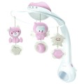 B-kids Infantino Muzyczna karuzelka 3w1 pudrowy róż