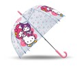 Kids Euroswan Parasolka przezroczysta manualna Hello Kitty