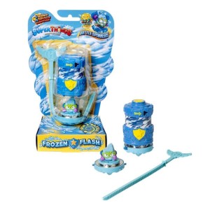 Super Things Super Zings Battle Spinners Frozen Flash niebieski ciemny figurka Ice Cool
