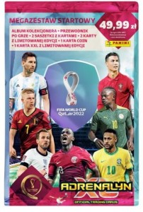 Fifa World Cup Qatar 2022 Megazestaw Startowy Adrenalyn XL karty Panini kolekcja