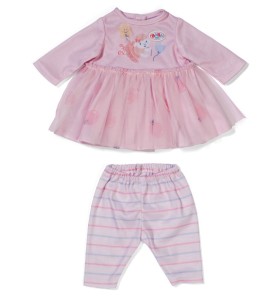 Zapf Baby Born Sukienka różowa z rękawami 36 cm