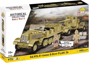 Cobi Klocki Klocki Sd.Kfz.8 Towing 8.8 cm Flak 36, 975 elementów