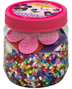 Dante Hama Koraliki i podstawki w pojemniku