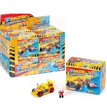 T-Racers Turbo Wheel Seria 3 Zabawka Auto Kierowca 8 sztuk Box.jpg