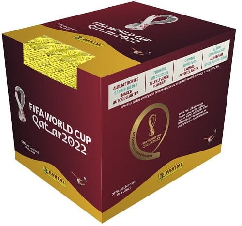 Fifa World Cup 2022 naklejkowa kolekcja saszetki z naklejkami BOX 50 naklejek.jpg