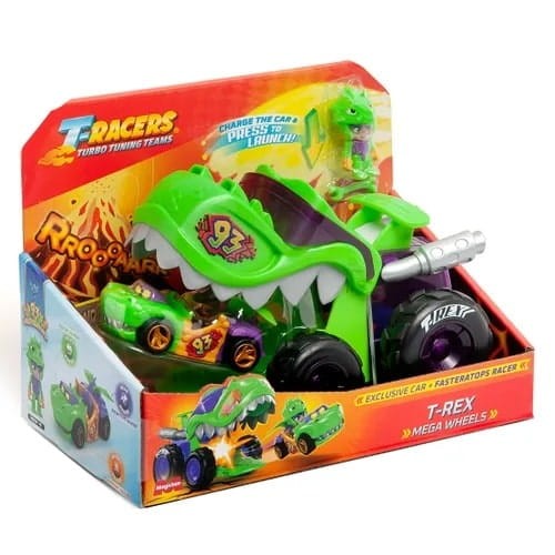 T-Racers Mega Wheels T Rex Pojazd Figurka Zestaw opakowanie.jpg