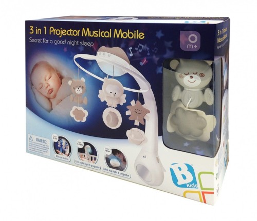B-kids Muzyczna karuzelka 3w1 Infantino beżowa