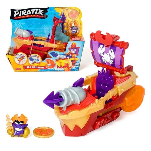 PIRATIX Golden Treasure Sea Crusher zestaw Statek Piracki Krab z kapitanem Lobsterem.jpg