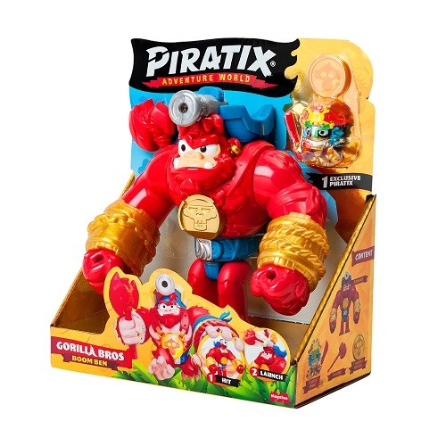 PIRATIX Gorilla Bros Boom Ben Crazy Jungle Czerwony Goryl.jpg