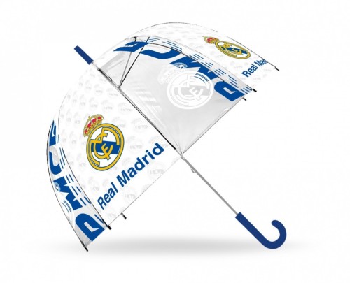 Kids Euroswan Parasolka przezroczysta manualna Real Madryt