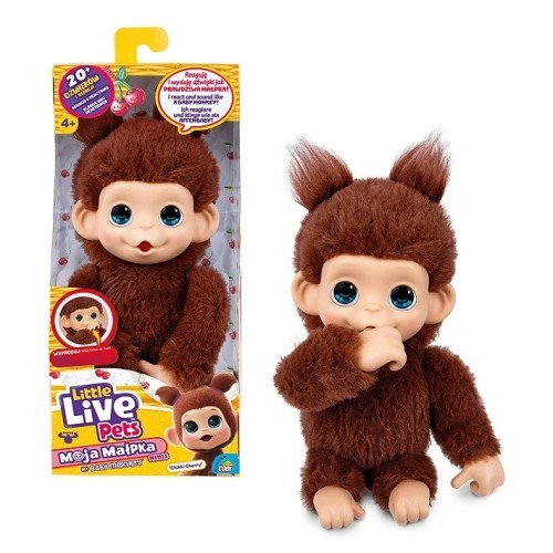 Cobi Maskotka interaktywna Little Live Pets - Mini Małpka Chikki Cherry