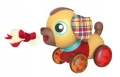 Interaktywny piesek z kością brązowy Smily Play