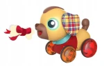 Interaktywny piesek z kością brązowy Smily Play