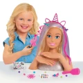 Barbie Deluxe Głowa do stylizacji i czesania Glitter Hair lalka z akcesoriami z dziewczynka.jpg