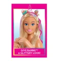 Barbie Deluxe Głowa do stylizacji i czesania Glitter Hair styl uczesania.jpg