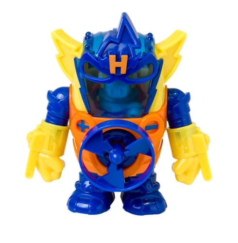 Super Zings seria 7 Super Things Power Machines Power Bot Metal Thunder figurka niebieska turbina kolo ciemno niebiesko zolty.jpg
