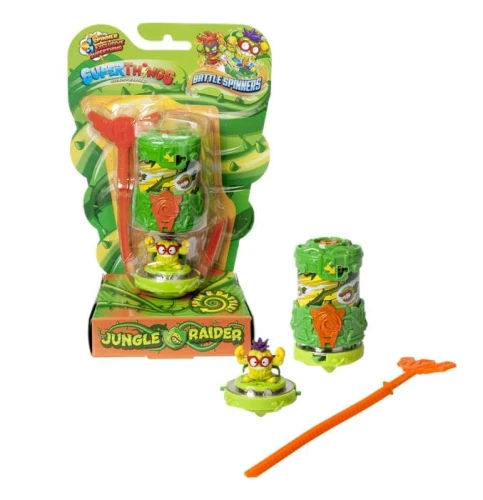 Super Things Super Zings Battle Spinners Jungle Raider zielony ciemny figurka Cactubular.jpg