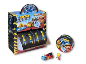 T-Racers Turbo Wheel Zabawka Auto Kierowca 8 sztuk Box