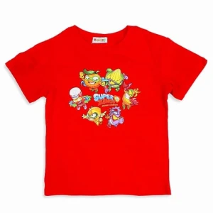 Super Zings T-shirt koszulka czerwona z saszetką