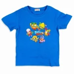 Super Zings T-shirt koszulka niebieska z saszetką