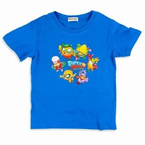 Super Zings T-shirt koszulka niebieska z saszetką