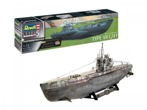 Revell Model plastikowy Niemiecka łódź podwodna typ VII C/41  1/72