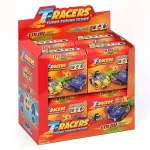 T-Racers Turbo Wheel Seria 5 Color Rush Car Racer Zabawka Auto Kierowca 8 sztuk Box