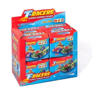 T-Racers Turbo Wheel Seria 6 Light Speed Car Racer Zabawka Auto Kierowca 8 sztuk Box 
