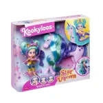 KookyLoos Star Unicorn Gwiezdny Jednorożec z lalką Aurora Zestaw