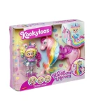 KookyLoos Rainbow Unicorn Tęczowy Jednorożec z lalką Iris Zestaw