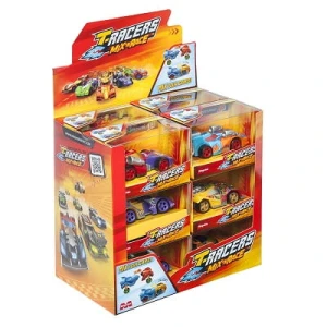 T-Racers Mix N Race Window Box 12 sztuk Seria 7 Zabawka Auto