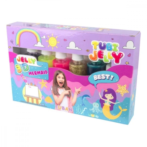 TUBAN Zestaw Tubi Jelly 6 kolorów - Syrenka