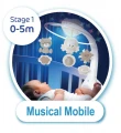 B-kids Muzyczna karuzelka 3w1 Infantino beżowa