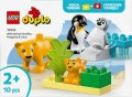 LEGO Klocki DUPLO 10442 Rodziny dzikich zwierząt: pingwiny i lwy