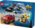 LEGO Klocki City 60462 Zestaw z helikopterem, wozem strażackim i łodzią