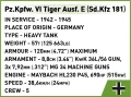 Cobi Klocki Klocki Pz.Kpfw. VI Tiger Ausf. E 870 klocków