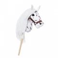 Tootiny Koń na kiju Hobby Horse HOPPIHORSE A3 Leopard - biały, maść tarantowata