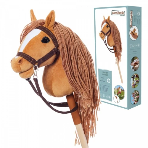 Tootiny Koń na kiju Hobby Horse HOPPIHORSE A4 Chestnut - brąz, maść kasztanowata