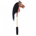 Tootiny Koń na kiju Hobby Horse HOPPIHORSE A4 Bay - ciemny brąz, maść gniada