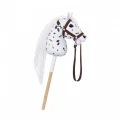 Tootiny Koń na kiju Hobby Horse HOPPIHORSE A4 Leopard - biały, maść tarantowata