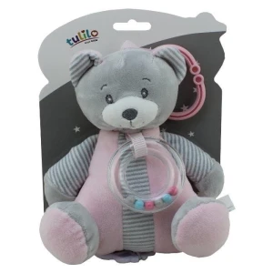 TULILO Pozytywka Miś różowy 18 cm