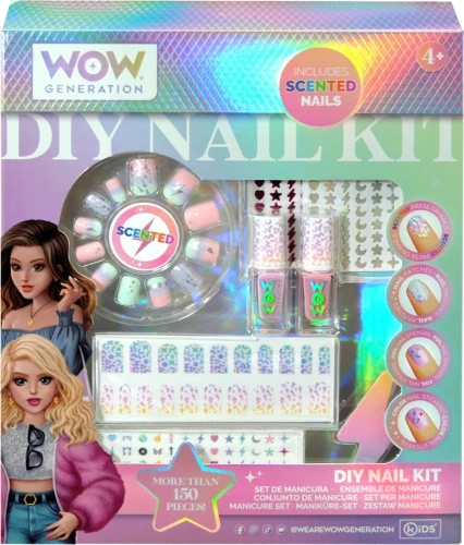 Kids Euroswan Zestaw do manicure z pachnącymi tipsami