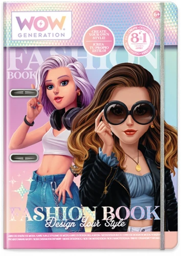 Kids Euroswan Zestaw Fashion Book Zaprojektuj swój styl WoW Generation