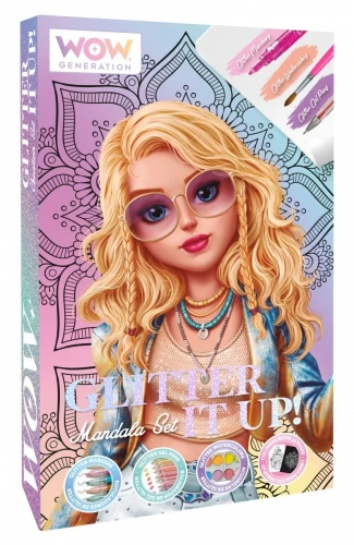 Kids Euroswan Zestaw kreatywny Mandala brokat