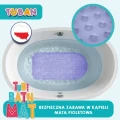 TUBAN Mata kąpielowa antypoślizgowa fioletowa