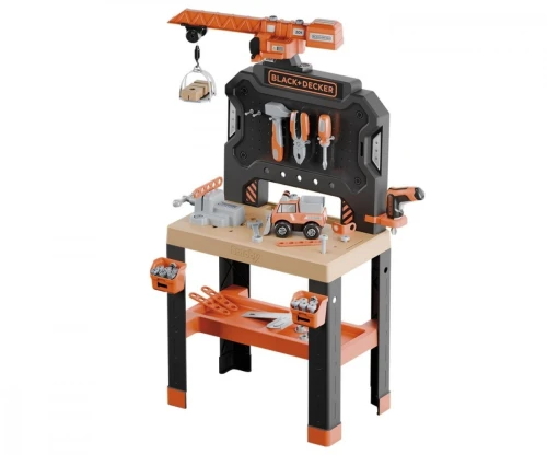 Smoby Warsztat z dźwigiem Black+Decker Bricolo Builder