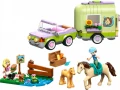LEGO Klocki Friends 42695 Przyczepa z koniem i źrebaczkiem