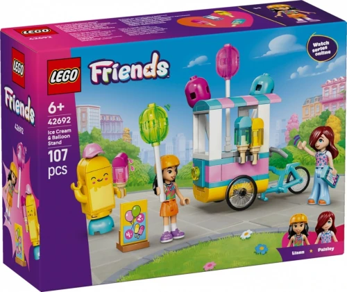 LEGO Klocki Friends 42692 Stoisko z lodami i balonami